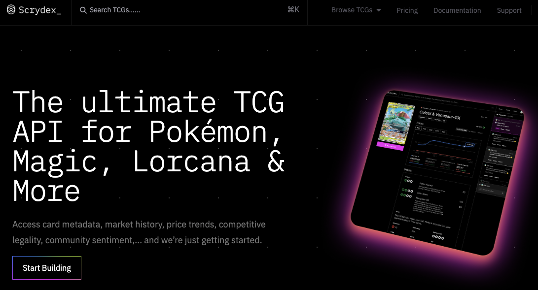 Byndr Now Powered by Scrydex: Better Card Data for Collectors